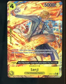 One Piece OP04-104 Kingdoms of Intrigue Alternate Art Sanji - Image 1
