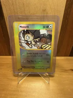 Pokemon TCG Meowth Expedition Reverse Holo Foil Card 121/165 Near Mint Condition - Image 2