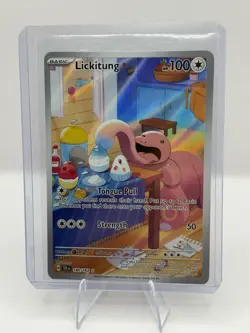 Pokemon Card Lickitung 180/162 Temporal Forces Illustration Rare Full Art NM - Image 1