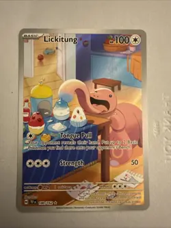 Pokemon S&V Temporal Forces Lickitung 180/162 Full Art Card Illustration Rare NM - Image 1