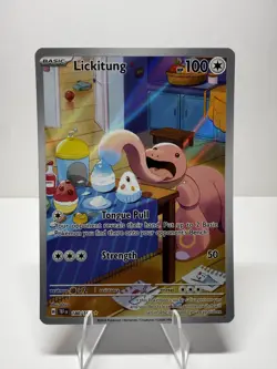 Lickitung 180/162 SV05: Temporal Forces - Pokemon Card - Illustration Rare - NM - Image 1