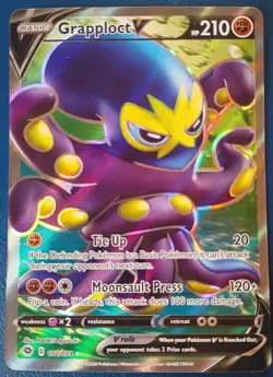 Pokemon - Grapploct V 072/073 - SWSH Champion's Path - Full Art Textured - NM - Image 1
