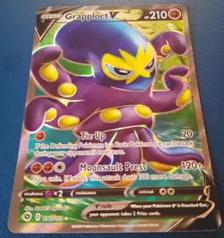 Pokemon - Grapploct V 072/073 - SWSH Champion's Path - Full Art Textured - NM - Image 2