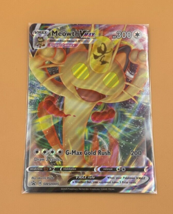 Pokemon TCG: Meowth VMAX - SWSH005 - Jumbo Card - Black Star Promo (PR) | LP - Image 1