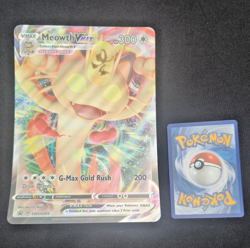 Pokemon TCG: Meowth VMAX - SWSH005 - Jumbo Card - Black Star Promo - Image 1