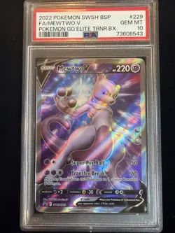 Mewtwo V SWSH229 SWSH: Sword & Shield Promo Cards Holo PSA 10 Pokemon - Image 1