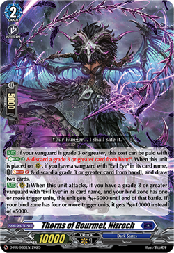 Cardfight Vanguard D Promo Cards: Thorns of Gourmat, Nizroch (D-PR/986EN) NM - Image 1