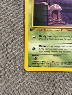 Pokemon TCG Grimer Fossil 1st Edition Common Card 48/62 NM Condition - Image 5