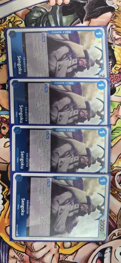4x Sengoku One Piece Card Game 500 Years In The Future OP07-046 Playset - Image 1