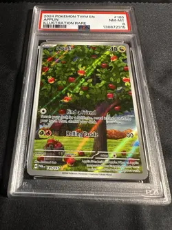 Applin Twilight Masquerade Illustration Rare Pokemon TCG Card PSA 8 NM-MT - Image 2