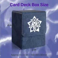 Deck Box for MTG, MTG Deck Box Fits 110 Single Sleeved Commander Cards, Trading - Image 5