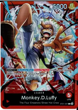 Monkey D. Luffy ST21-001 Leader One Piece Card Game English - Image 1