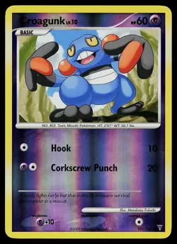 Pokemon Card - Croagunk Supreme Victors 101/147 Common Reverse Holo - Image 1