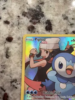Pokemon TCG Piplup Holo Full Art Cosmic Eclipse Secret Rare Card 239/236 NM - Image 2