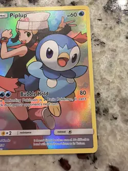 Pokemon TCG Piplup Holo Full Art Cosmic Eclipse Secret Rare Card 239/236 NM - Image 5