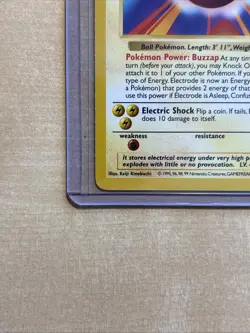 Pokemon TCG Electrode Base Set Shadowless Rare Card 21/102 - Image 5