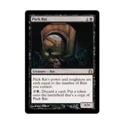 WOTC MtG Return to Ravnica Pack Rat (R) EX - Image 1