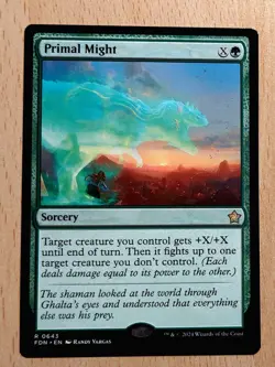 Mtg Magic: Uralte Macht / Primal Might, English Nearmint, Green Removal - Image 1