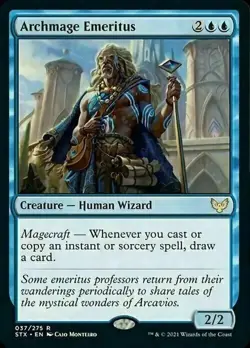 1x ARCHMAGE EMERITUS - Strixhaven - MTG - Magic the Gathering - Image 1