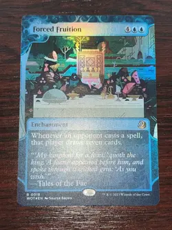 1x FOIL SHOWCASE FORCED FRUITION - Commander - MTG - Magic the Gathering - Image 1