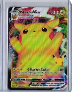 Pokemon Pikachu VMAX SWSH062 Celebrations Sword & Shield BLACK STAR PROMO - Image 1