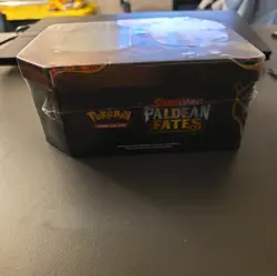 Pokemon TCG: Paldean Fates Tin - Shiny Charizard EX - New & Sealed | 5 Packs - Image 2