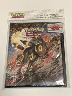 Pokemon Ultra Pro Sword & Shield 7 Umbreon Sylveon 4 Pocket Portfolio Binder NEW - Image 1