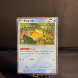 Pokemon TCG Psyduck MEP 007 Mega Evolutions Cosmos Holo Black Star Promo NM - Image 1