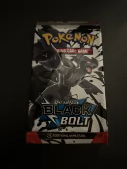 Heavy 23g Pokemon TCG SV 10.5 Black Bolt Booster Pack Sealed! - Image 2