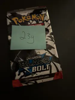 Heavy 23g Pokemon TCG SV 10.5 Black Bolt Booster Pack Sealed! - Image 4