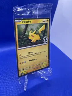 Pokemon TCG Pikachu 025/165 (Holiday Calendar) Snowflake Stamp Sealed - Image 2