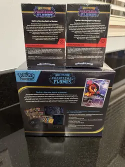 POKEMON TCG PHANTASMAL FLAMES ETB BOOSTER BUNDLE SET NEW SEALED - Image 3