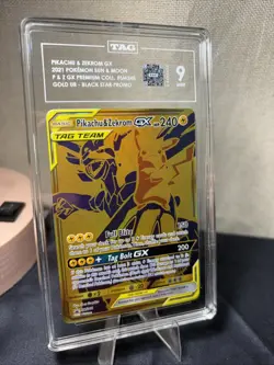 Pikachu & Zekrom GX Tag Team TAG MINT 9 SM248 Promo Sun & Moon Pokemon TCG - Image 1