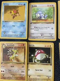 🔥Pokemon First Edition Lot, Team Rocket Era Eevee, Dark Kadabra, Dratini & more - Image 4