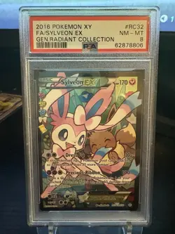 Sylveon EX RC32/RC32 Generations Ultra Rare PSA 8 Pokemon TCG - Image 1