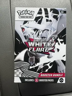 Pokemon TCG Scarlet & Violet White Flare 6 Booster Packs Box Factory Sealed New - Image 1