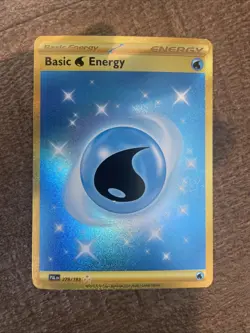Water Energy Gold Hyper Rare 279/193 Paldea Evolved Pokemon 2023 NM Free Ship - Image 1