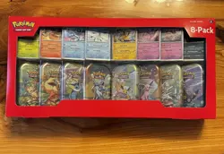 POKEMON TCG SCARLET & VIOLET PRISMATC EVOLUTIONS COSTCO 8 PACK MINI-TIN SEALED A - Image 1