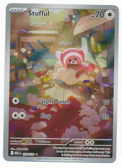 2025 POKEMON MEGA EVOLUTION STUFFUL ALT ART ILLUSTRATION RARE #154 MINT - Image 1