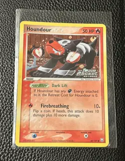 2004 Pokemon Ex Team Rocket Returns #60 Houndour Reverse Foil - Image 1