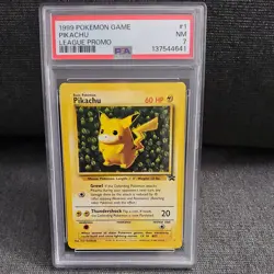Pikachu Pokemon League Promo Black Star Promo 1 Vintage Pokemon TCG - Image 1