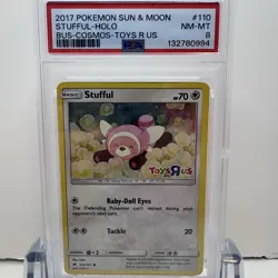 2017 Pokemon S&M: Burning Shadows STUFFUL HOLO “TOYS R US” Promo #110 - PSA 10 - Image 1