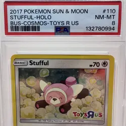 2017 Pokemon S&M: Burning Shadows STUFFUL HOLO “TOYS R US” Promo #110 - PSA 10 - Image 2