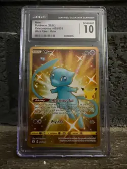 Mew (Secret) 25/25 Ultra Rare Holo - Pokemon TCG GRADED CGC 10 Gem Mint - Image 1