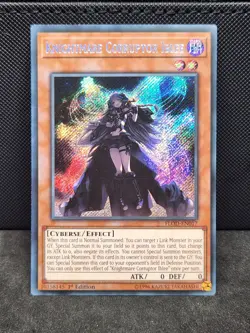 Yugioh Knightmare Corruptor Iblee FLOD-EN017 Secret Rare 1st Edition NM - Image 1