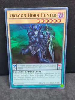 Yugioh Dragon Horn Hunter DUEA-EN000 Super Rare 1st Edition NM - Image 1