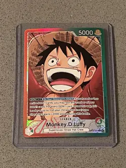 One Piece TCG Op-13 Carrying On His Will Monkey D. Luffy Alt Art Leader English - Image 2