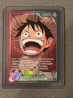 One Piece TCG Op-13 Carrying On His Will Monkey D. Luffy Alt Art Leader English - Image 3