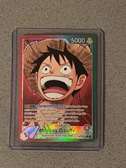One Piece TCG Op-13 Carrying On His Will Monkey D. Luffy Alt Art Leader English - Image 4