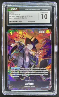 2025 ONE PIECE CCG LAFFITTE ALTERNATE ART OP09-085 CGC 10 C PT - Image 1